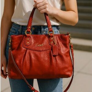 Coach Ashley Leather Handbag Satchel